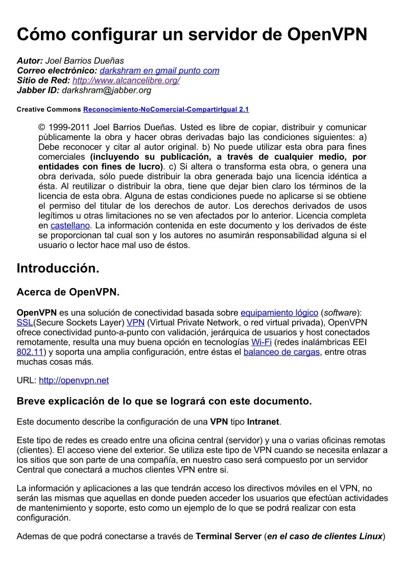 Imágen de pdf Cómo configurar un servidor de OpenVPN