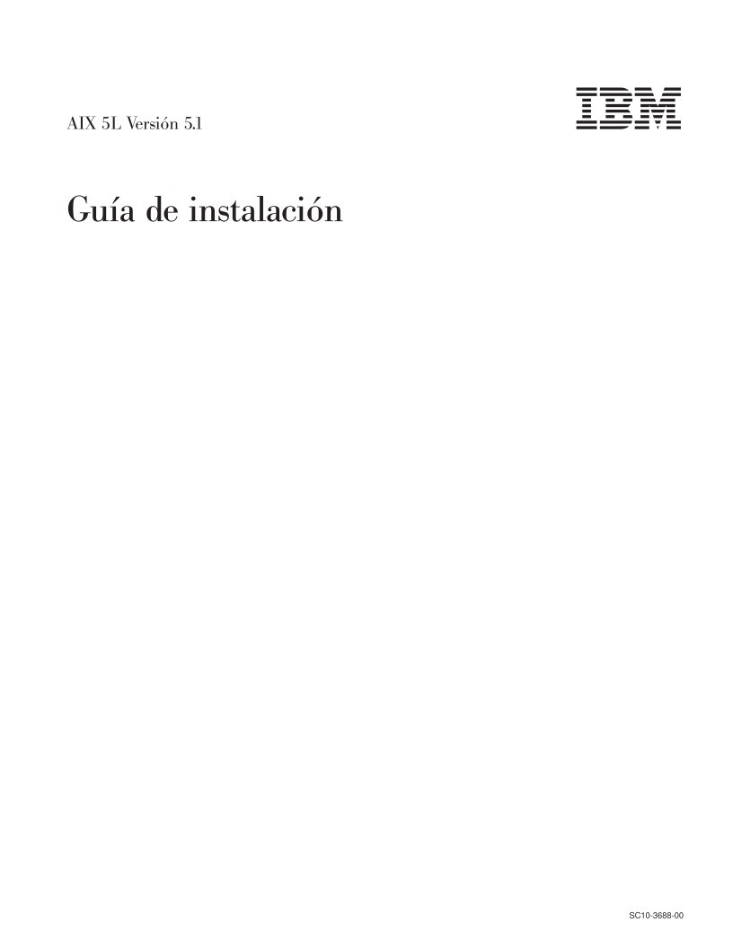 Imágen de pdf AIX 5L Versión 5.1 - Guía de instalación