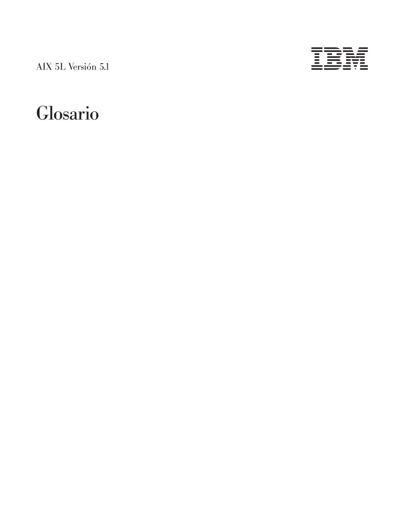 Imágen de pdf AIX 5L Versión 5.1 - Glosario