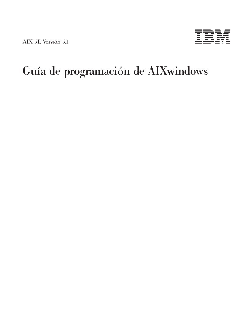 Imágen de pdf AIX 5L Versión 5.1 - Guía de programación de AIXwindows