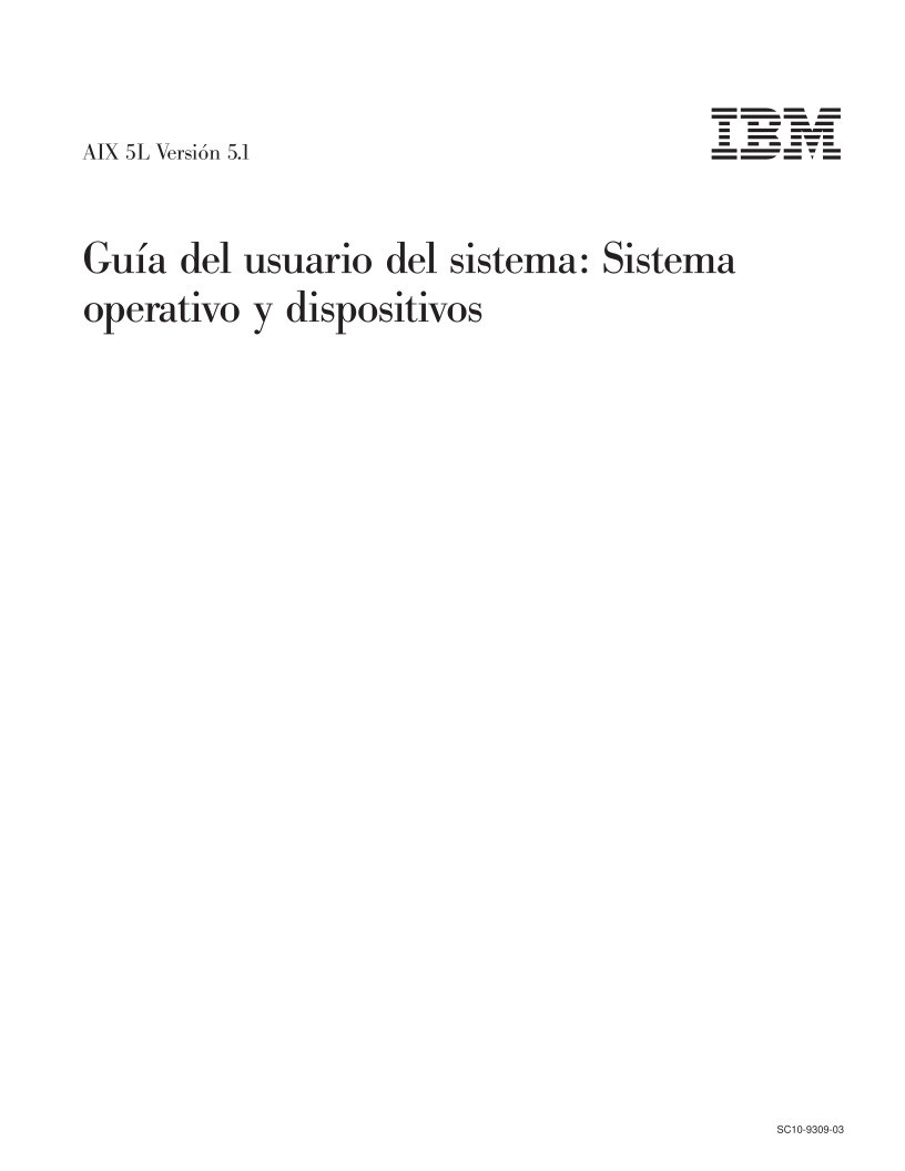 Imágen de pdf AIX 5L Versión 5.1 - Guía del usuario del sistema: Sistema operativo y dispositivos
