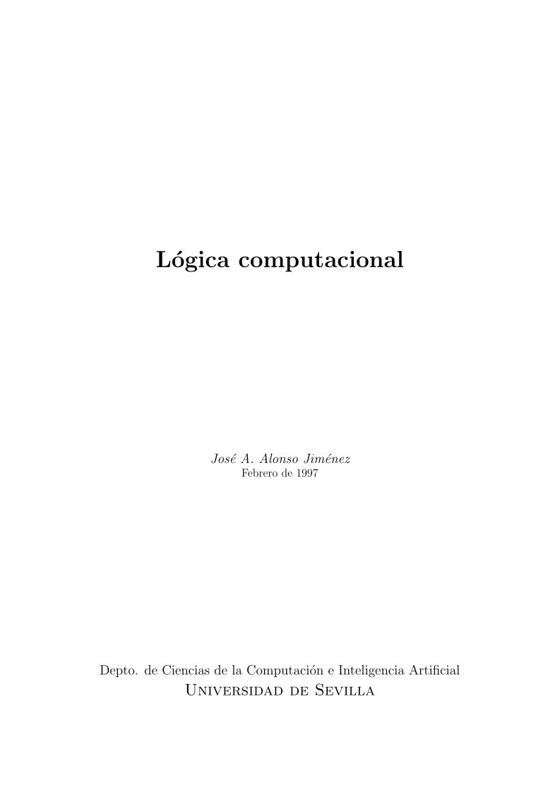 Imágen de pdf Lógica computacional