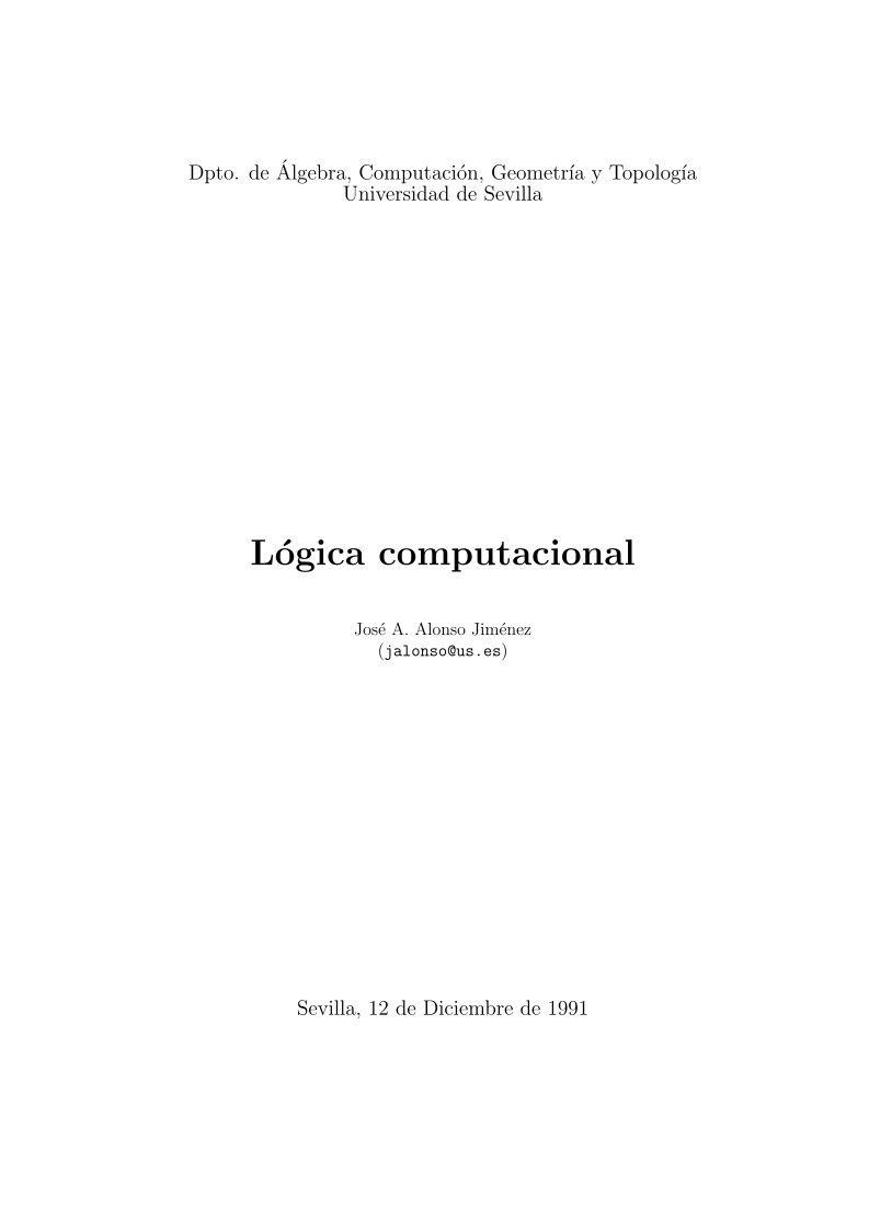 Imágen de pdf Lógica computacional