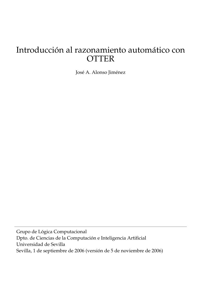 Imágen de pdf Introducción al razonamiento automático con OTTER