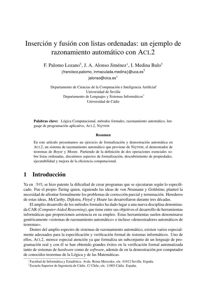Imágen de pdf Inserción y fusión con listas ordenadas: un ejemplo de razonamiento automático con ACL2