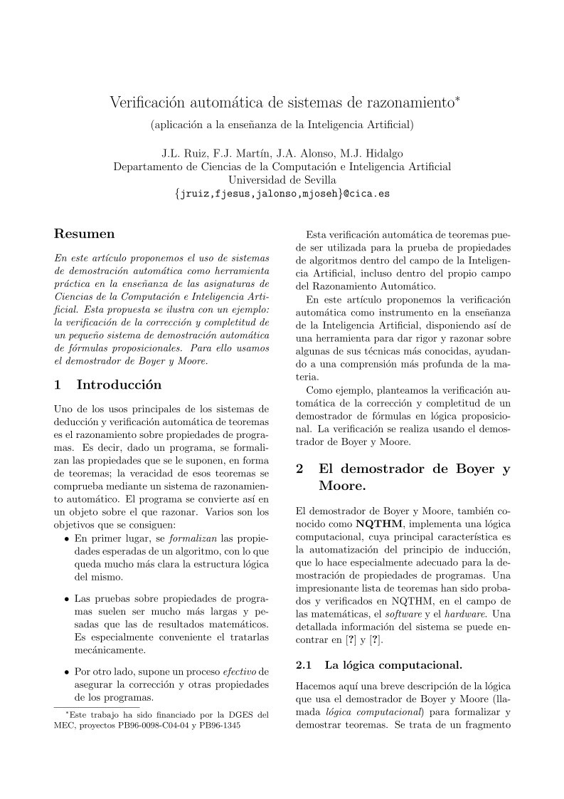 Imágen de pdf Verificacióon automática de sistemas de razonamiento