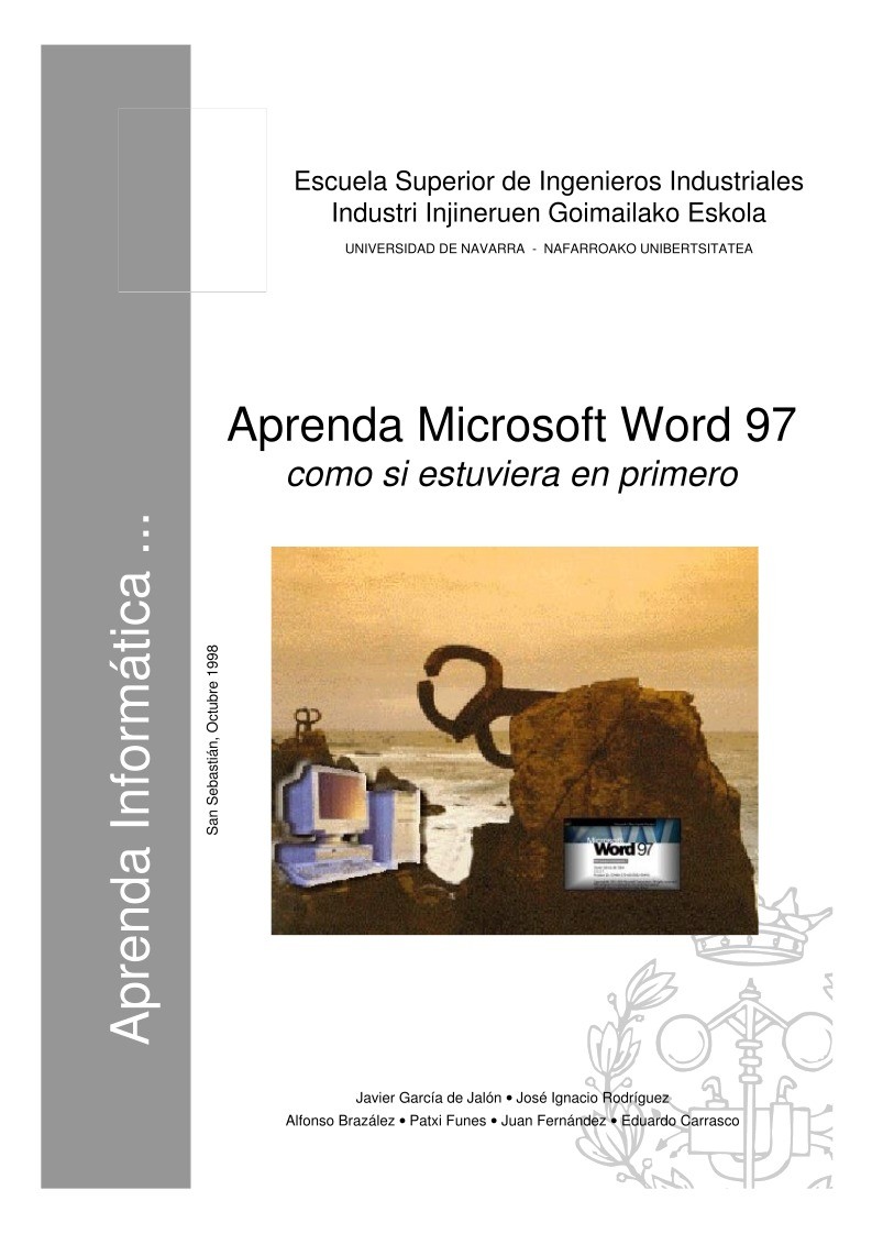 Imágen de pdf Aprenda Microsoft Word 97 como si estuviera en primero