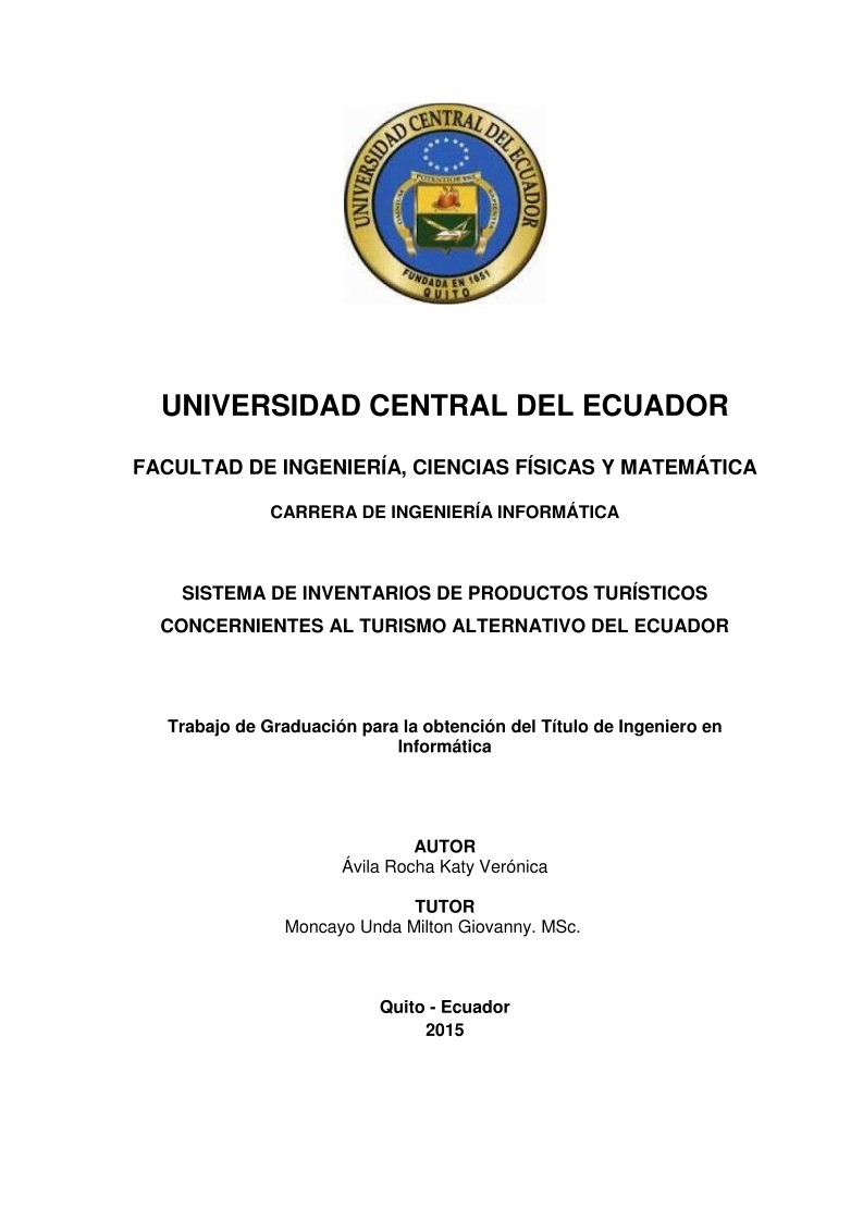 Imágen de pdf SISTEMA DE INVENTARIOS DE PRODUCTOS TURÍSTICOS CONCERNIENTES AL TURISMO ALTERNATIVO DEL ECUADOR