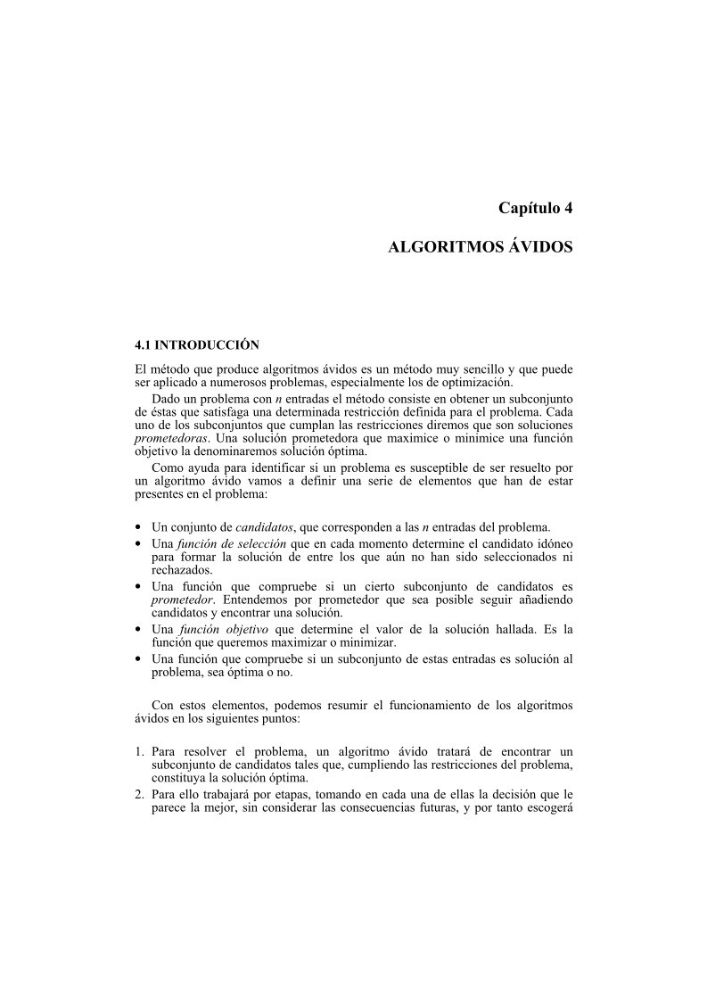 Imágen de pdf Capítulo 4 - ALGORITMOS ÁVIDOS
