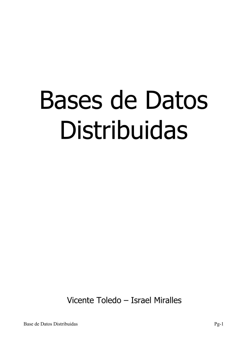 Imágen de pdf Bases de Datos Distribuidas