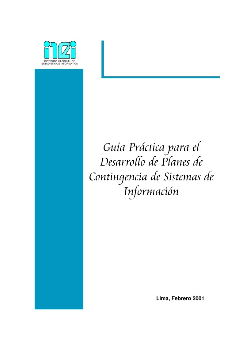 Imágen de pdf Guía Práctica para el Desarrollo de Planes de Contingencia de Sistemas de Información