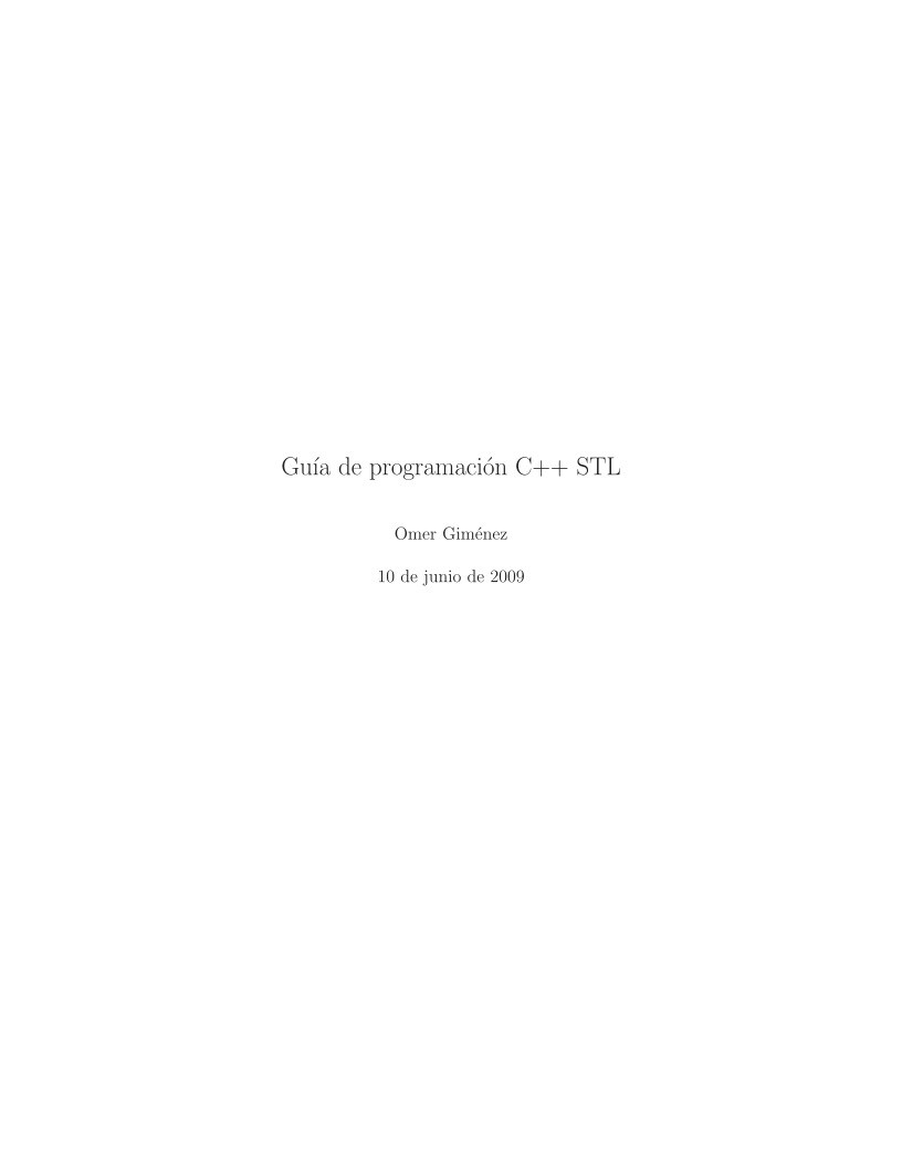 Imágen de pdf Guía de programación C++ STL