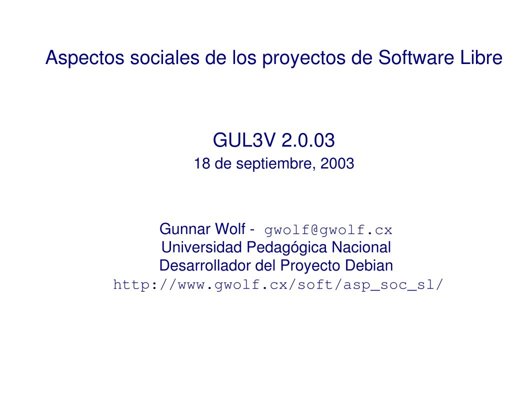Imágen de pdf Aspectos sociales de los proyectos de Software Libre