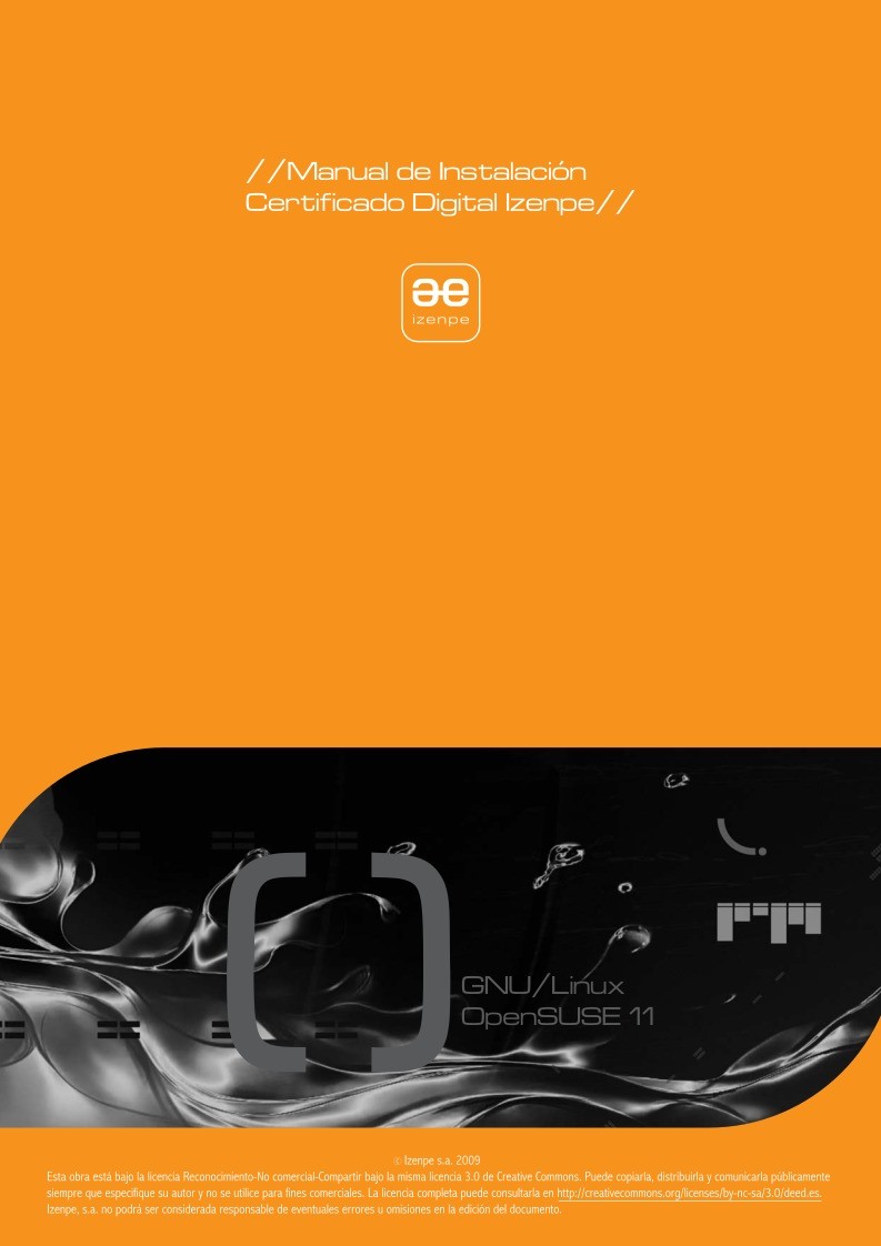 Imágen de pdf Manual de Instalación Certificado Digital Izenpe - GNU/Linux OpenSUSE 11