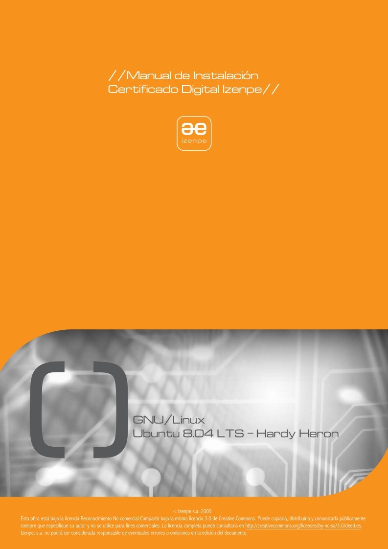 Imágen de pdf Manual de Instalación Certificado Digital Izenpe - GNU/Linux Ubuntu 8.04 LTS