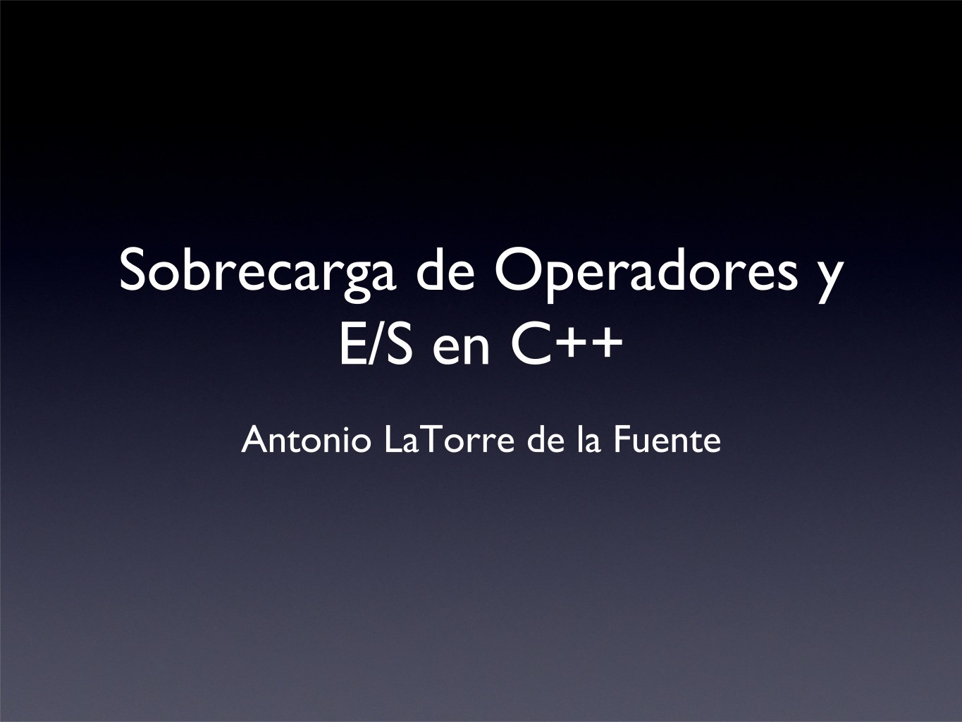 Imágen de pdf Sobrecarga de Operadores y E/S en C++