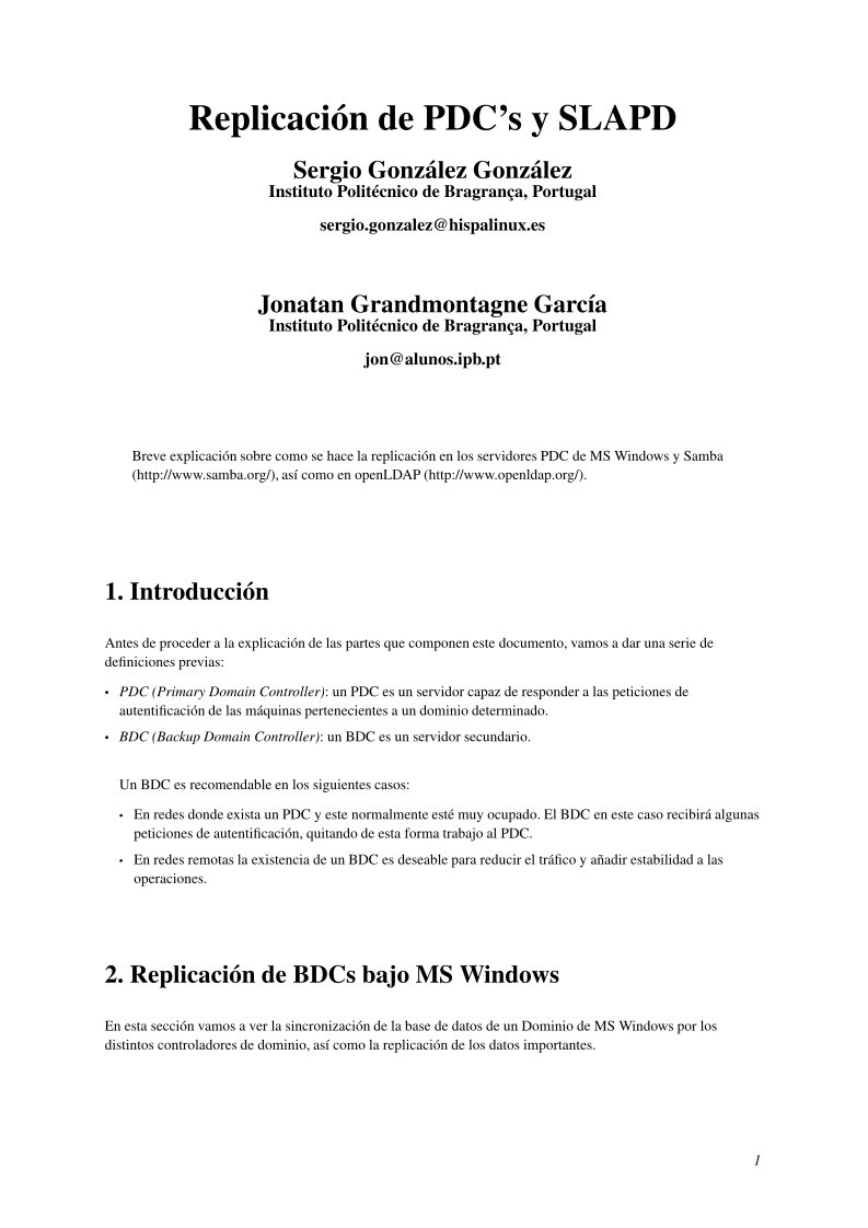 Imágen de pdf Replicación de PDC