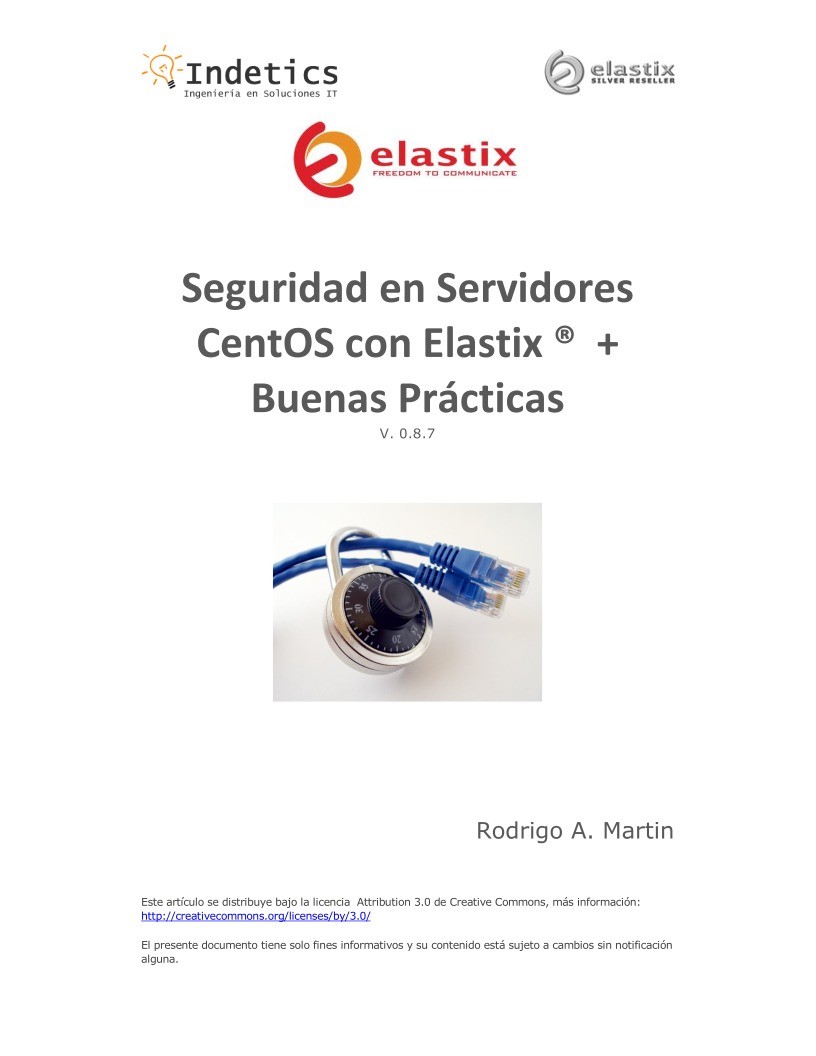 Imágen de pdf Seguridad en Servidores CentOS con Elastix