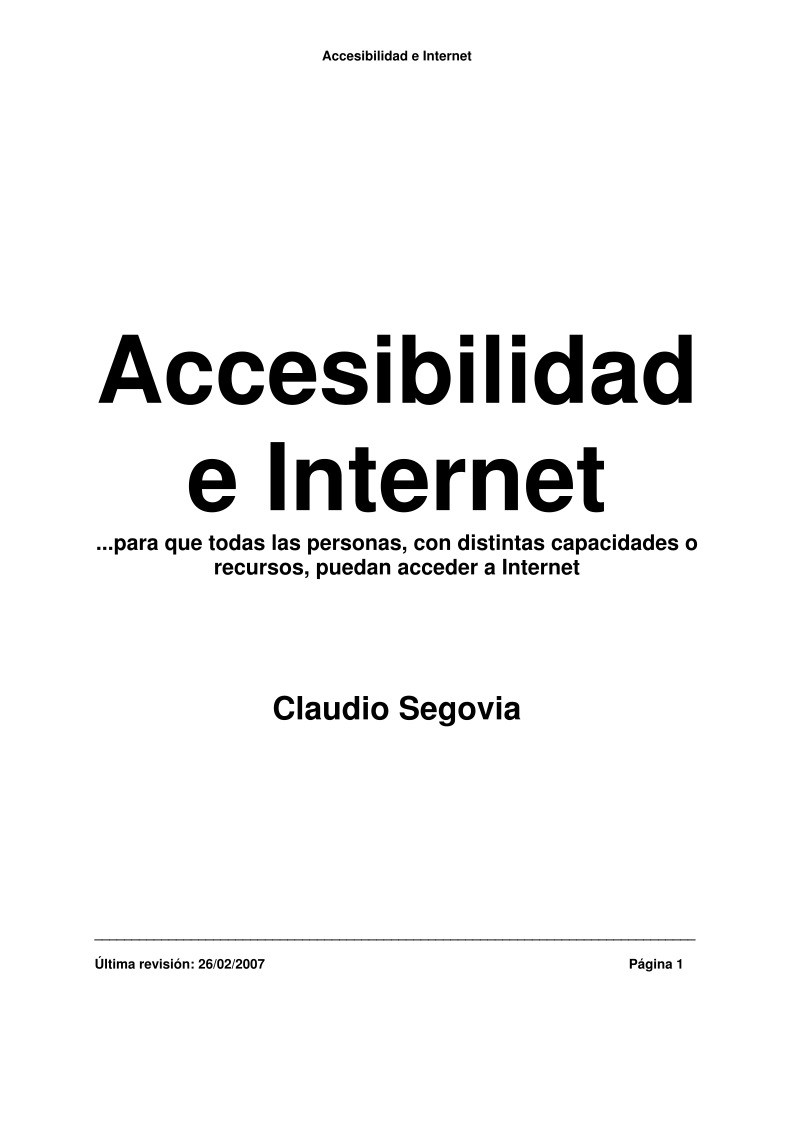 Imágen de pdf Accesibilidad e Internet
