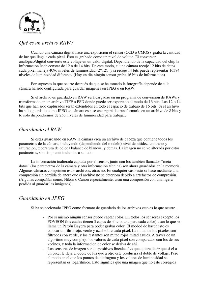 Imágen de pdf Diferencia entre RAW y JPEG