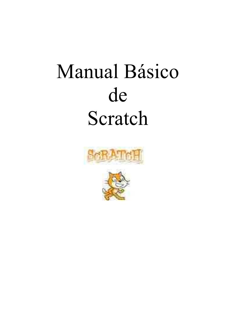 Imágen de pdf Manual Básico de Scratch