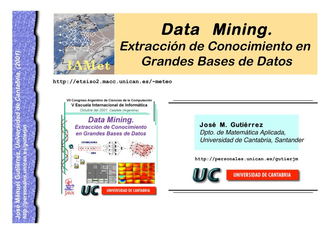 Imágen de pdf Data Mining - Extracción de Conocimiento en Grandes Bases de Datos