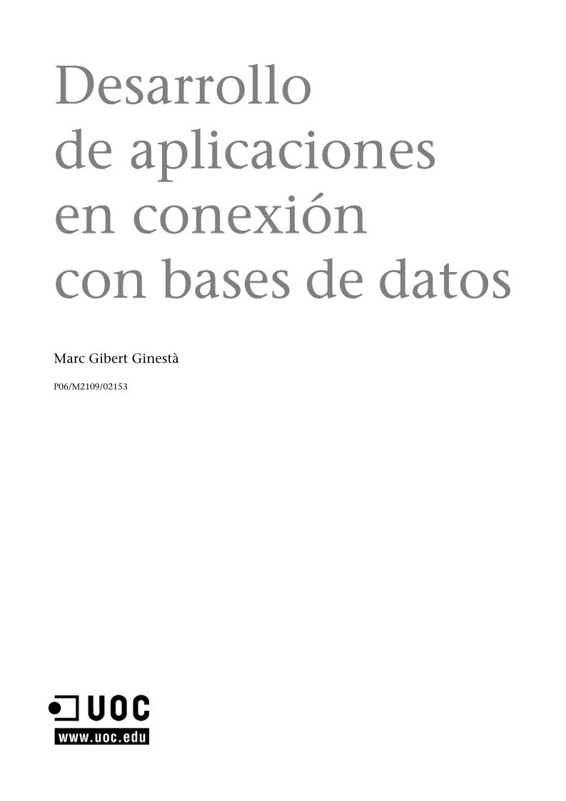 Imágen de pdf Desarrollo de aplicaciones en conexión con bases de datos