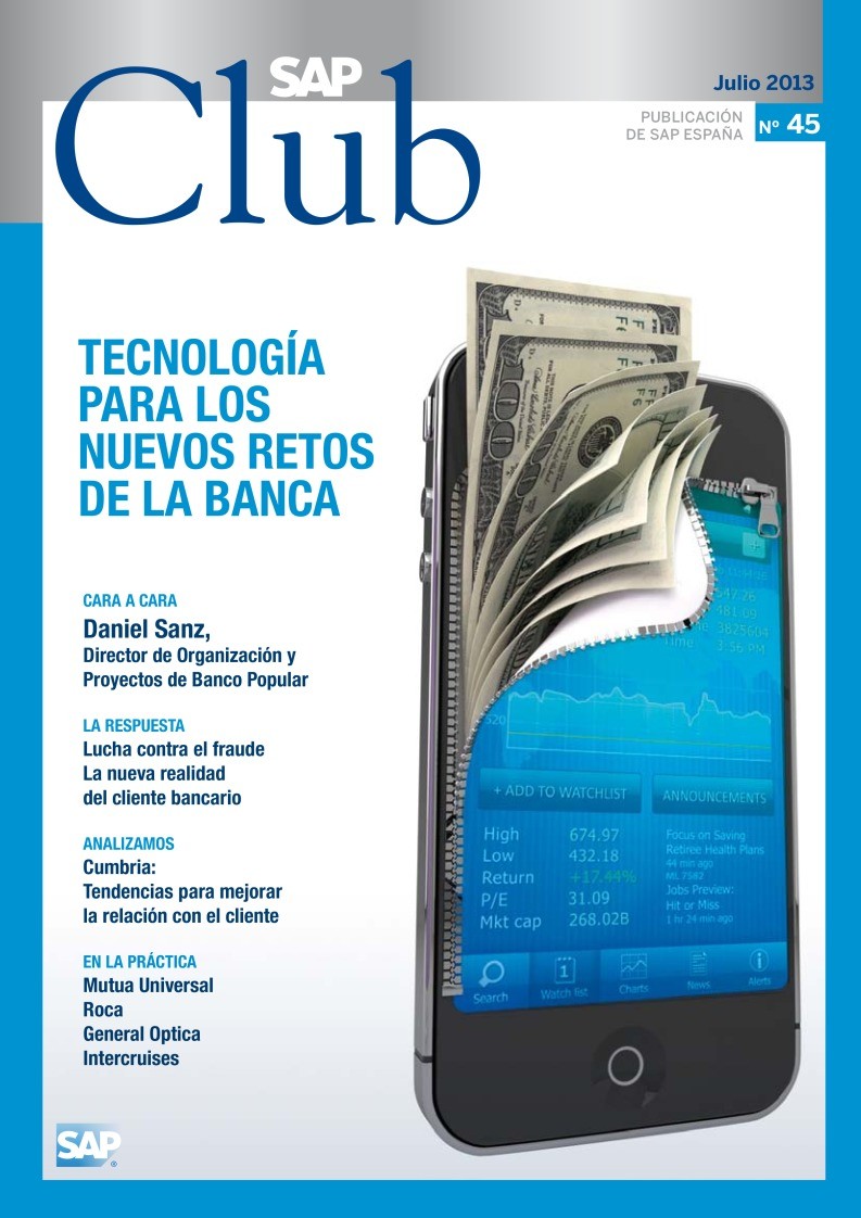 Imágen de pdf revista electrónica sap club edicicón nº 45 julio 2013