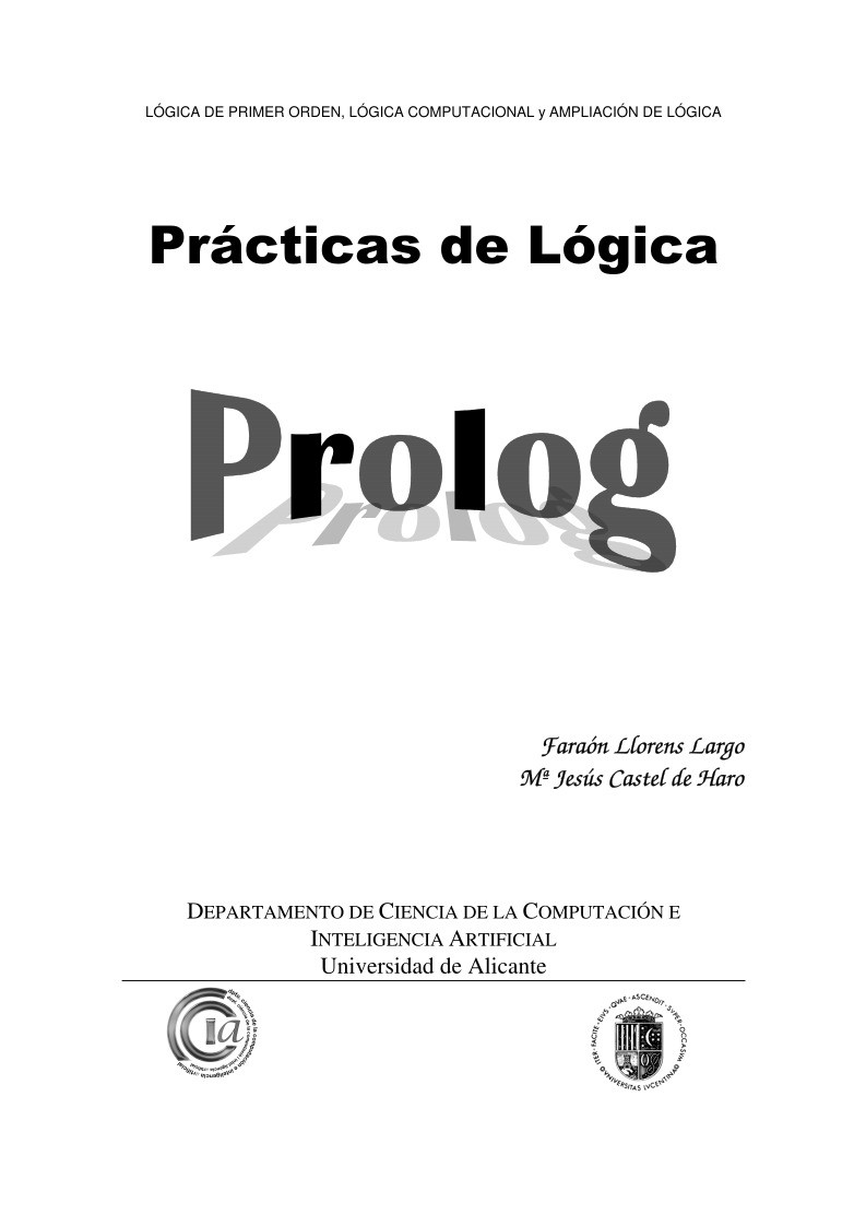 Imágen de pdf Prácticas de Lógica Prolog