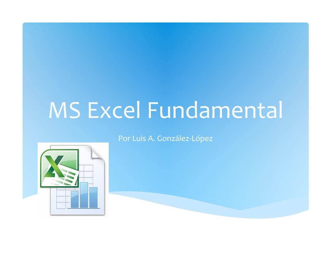 Imágen de pdf MS Excel Fundamental