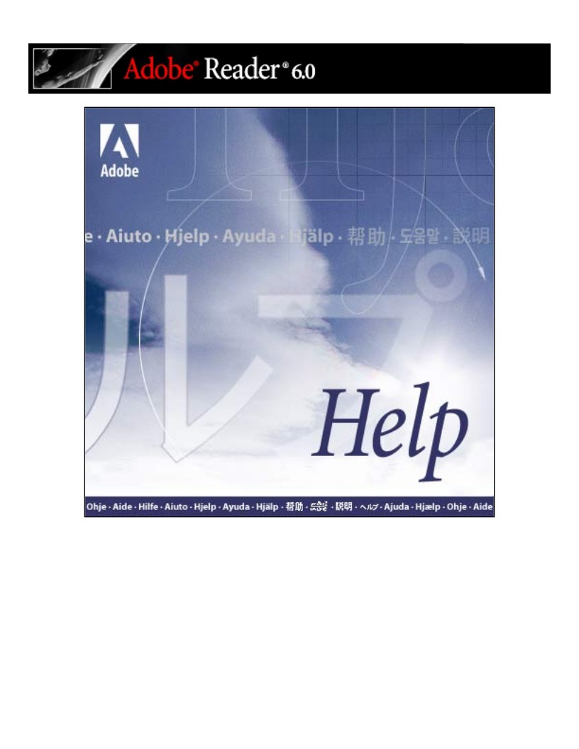 Imágen de pdf Ayuda de Adobe Reader 6.0