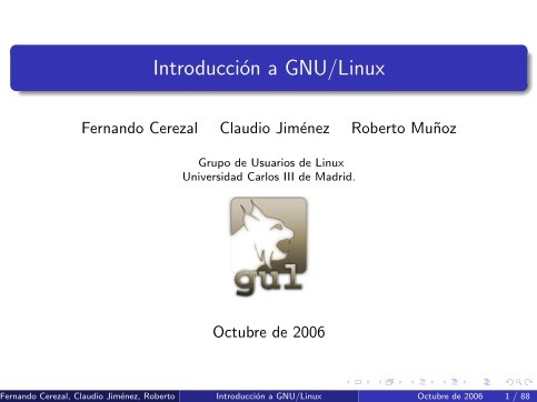 Imágen de pdf Introducción a GNU/Linux