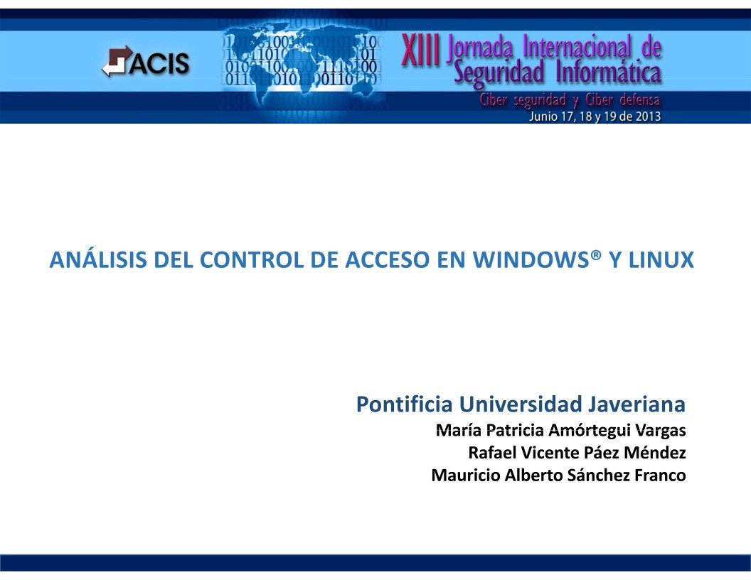 Imágen de pdf ANÁLISIS DEL CONTROL DE ACCESO EN WINDOWS Y LINUX