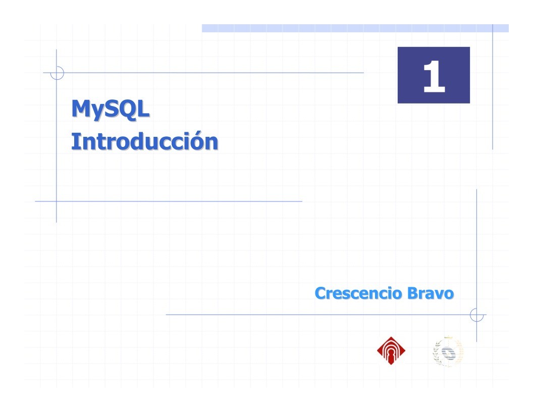 Imágen de pdf MySQL Introducción