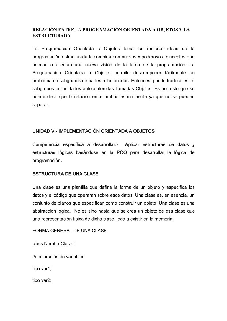 PDF de programación RELACIÓN ENTRE LA PROGRAMACIÓN