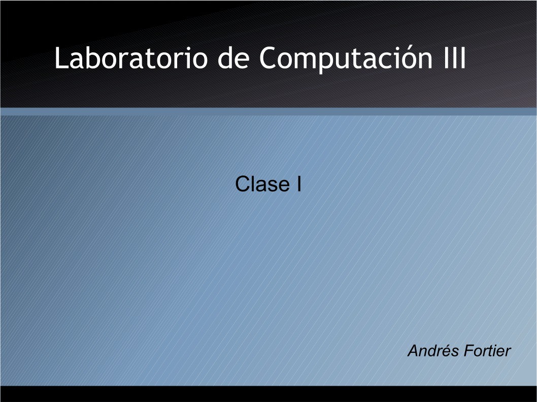 Imágen de pdf Laboratorio de computación 3 - Clase I