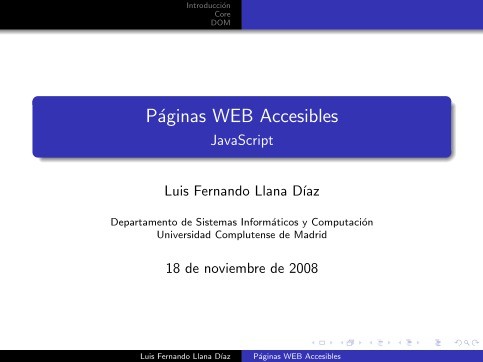 Imágen de pdf Páginas WEB Accesibles - JavaScript