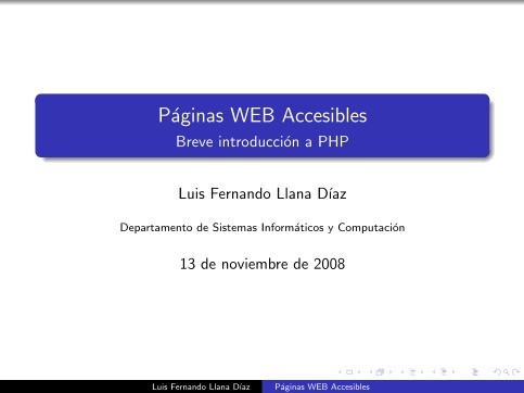 Imágen de pdf Páginas WEB Accesibles - Breve introducción a PHP