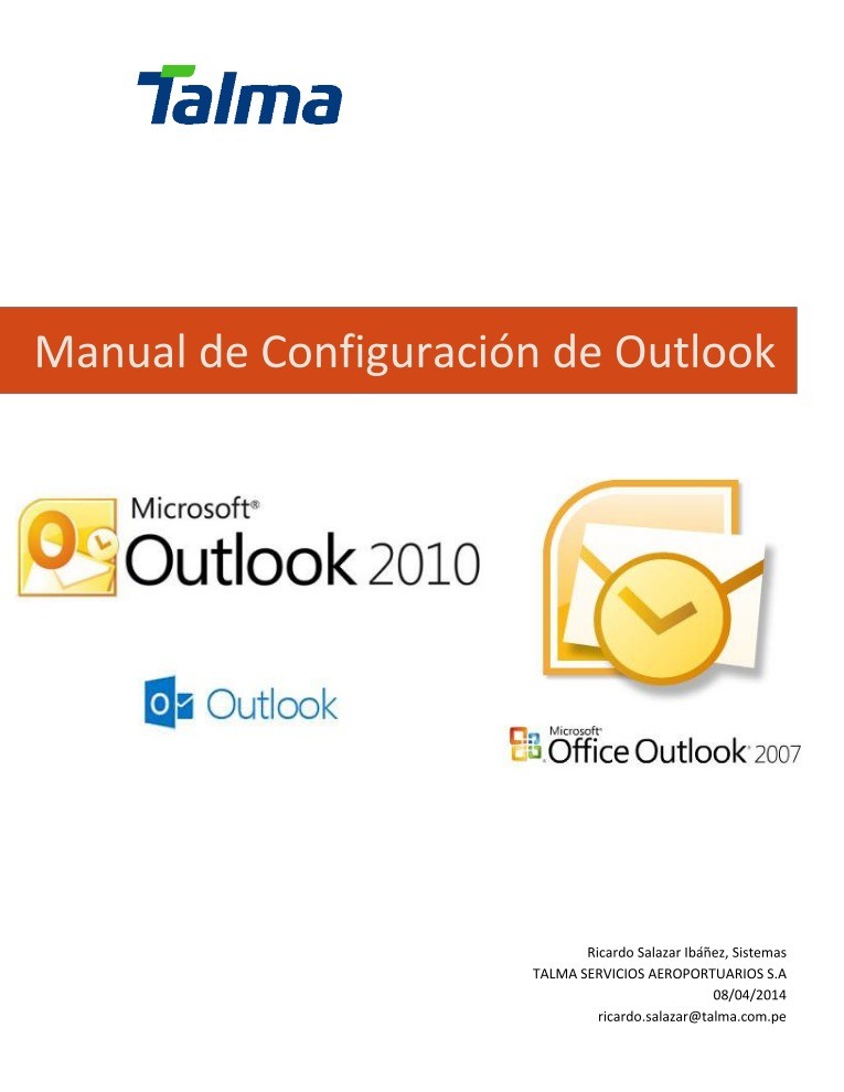Imágen de pdf Manual de Configuración de Outlook
