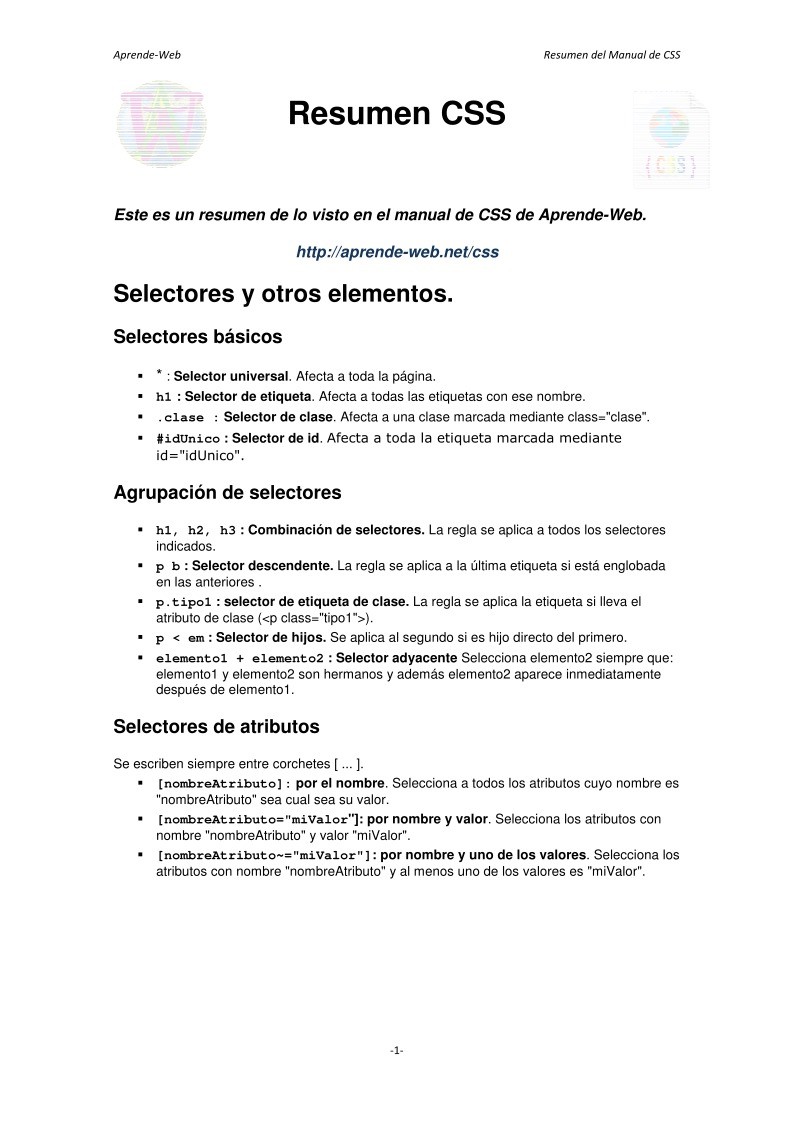 Imágen de pdf Resumen CSS