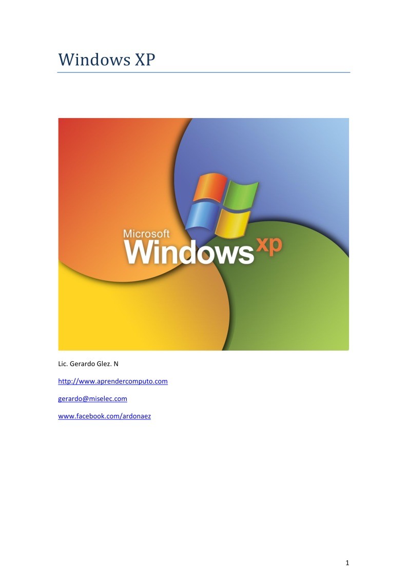 Imágen de pdf Windows XP