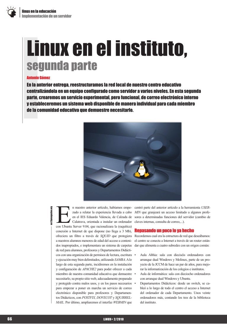 Imágen de pdf Linux en el instituto, segunda parte