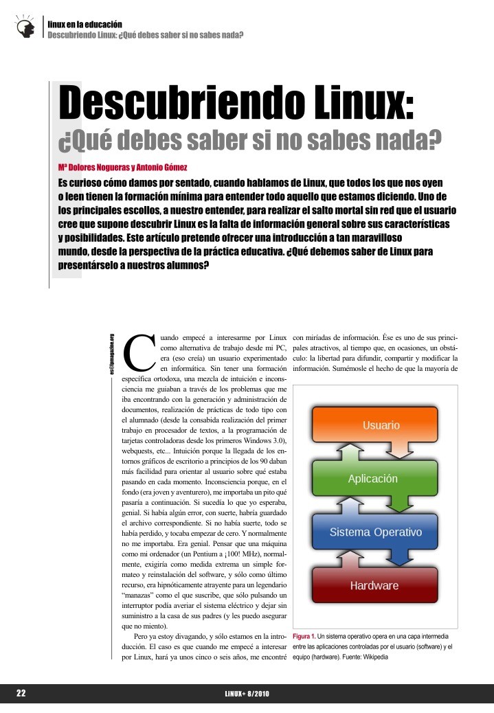 Imágen de pdf Descubriendo Linux: ¿Qué debes saber si no sabes nada?