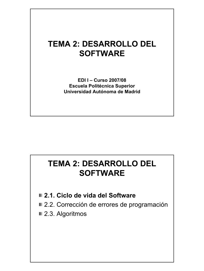 Imágen de pdf TEMA 2: DESARROLLO DEL SOFTWARE