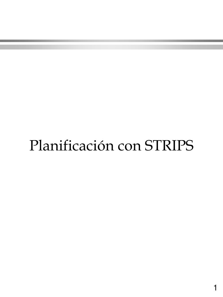 Imágen de pdf Planificación con STRIPS