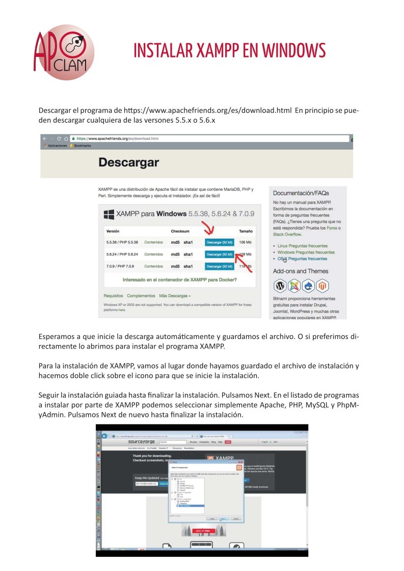 Imágen de pdf INSTALAR XAMPP EN WINDOWS