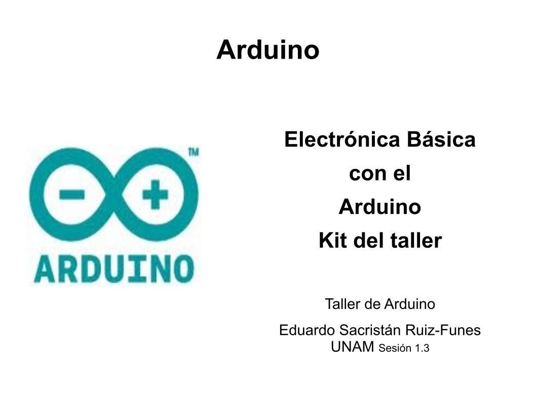 Imágen de pdf Electrónica Básica con el Arduino Kit del taller