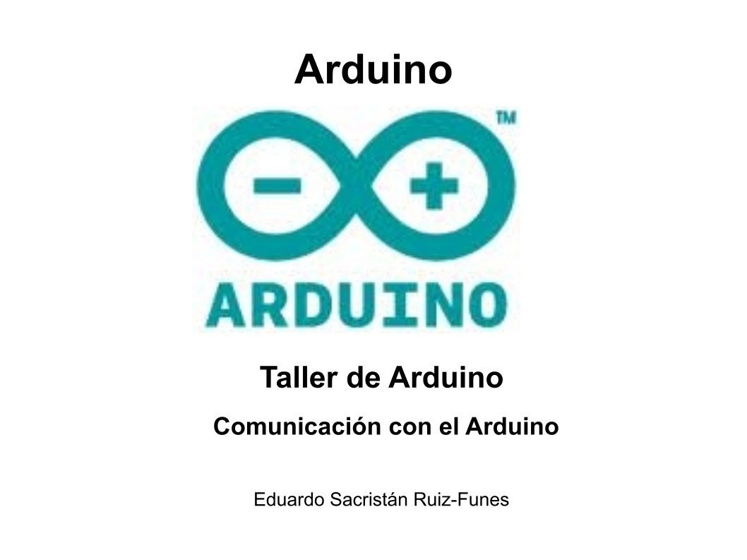 Imágen de pdf Taller de Arduino - Comunicación con el Arduino