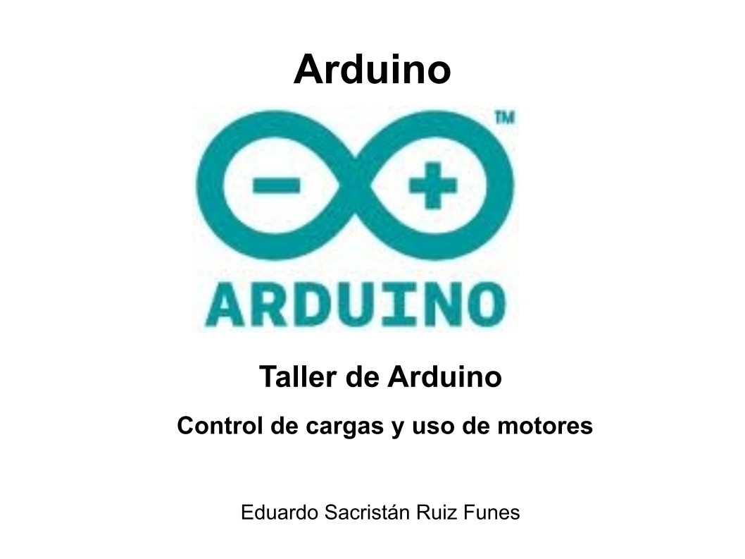 Imágen de pdf Taller de Arduino - Control de cargas y uso de motores