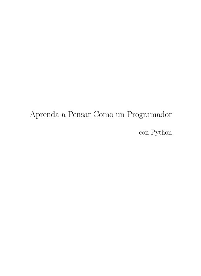 Imágen de pdf Aprenda a Pensar Como un Programador con Python